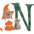 Sticky Witch Letter N