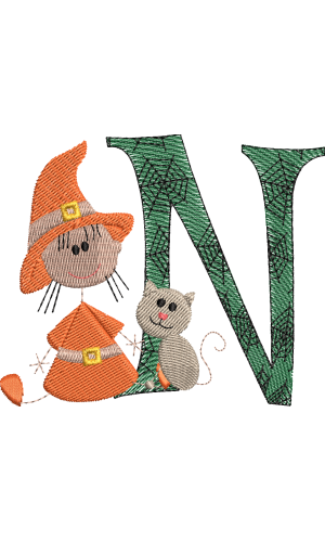 Sticky Witch Letter N
