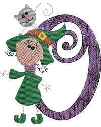 Sticky Witch Letter O