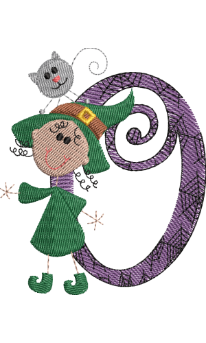 Sticky Witch Letter O