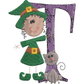 Sticky Witch Letter T