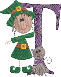 Sticky Witch Letter T