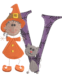 Sticky Witch Letter V