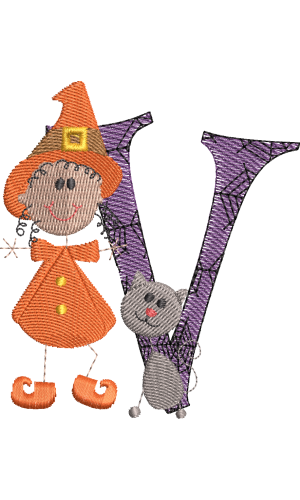 Sticky Witch Letter V Sticky Witch Letter V