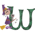 Sticky Witch Letter W