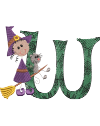 Sticky Witch Letter W