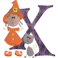 Sticky Witch Letter X