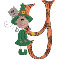 Sticky Witch Letter Y