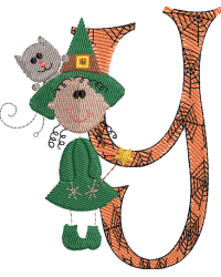 Sticky Witch Letter Y