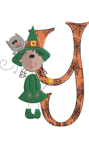 Sticky Witch Letter Y