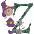 Sticky Witch Letter Z