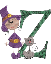 Sticky Witch Letter Z