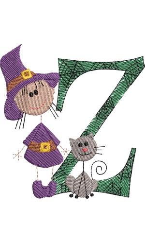 Sticky Witch Letter Z