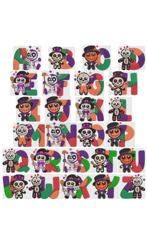 Voodoo Doll Alphabet Set