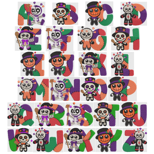 Voodoo Doll Alphabet Set Voodoo Doll Alphabet Set
