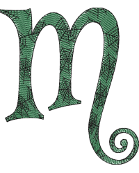 Whimsical Letter M