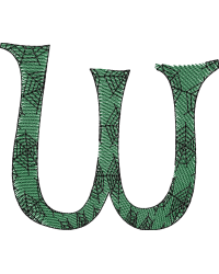 Whimsical Letter W