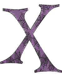 Whimsical Letter X