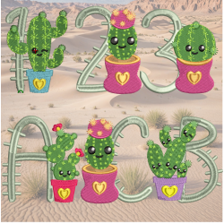 Cactus Alphabet Set