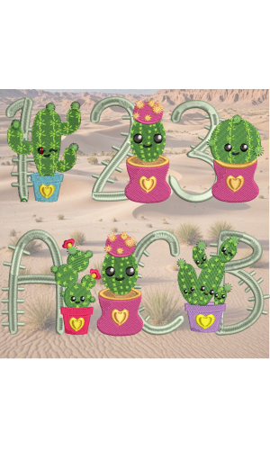 Cactus Alphabet Set