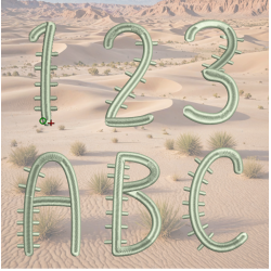 Cactus Font Set