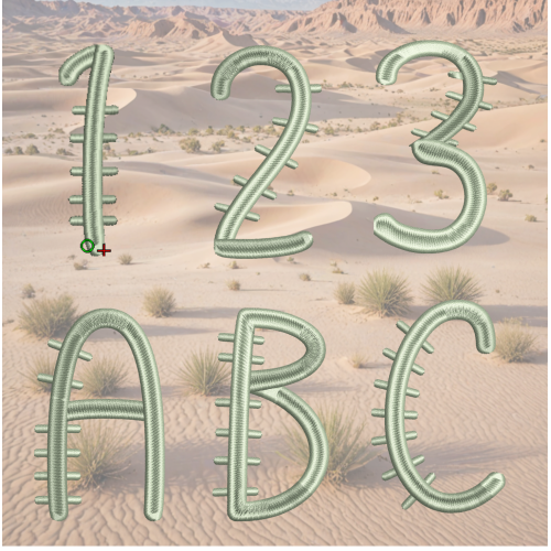 Cactus Font Set Cactus Font Set