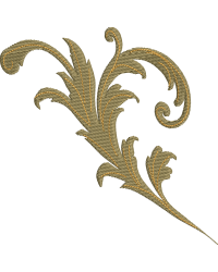 Sacred Heart Garland Acanthus Scroll