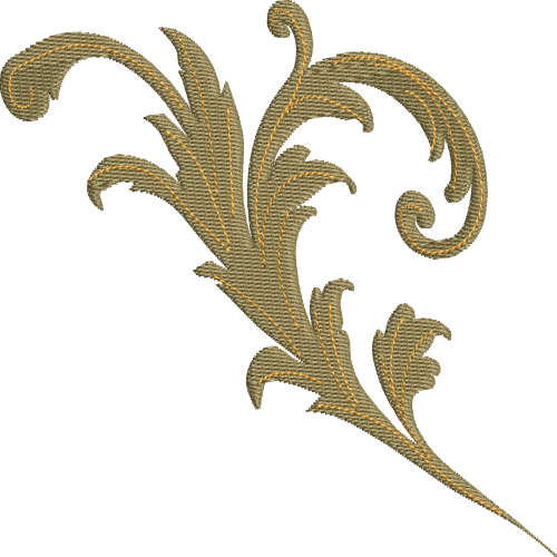 Sacred Heart Garland Acanthus Scroll