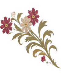 Sacred Heart Garland Corner Bloom Spray