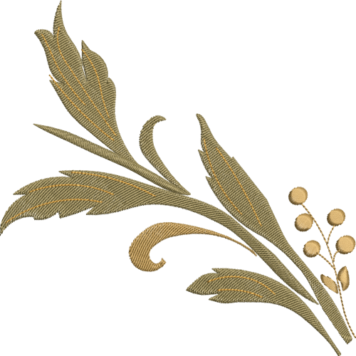 Sacred Heart Garland Leaf Sprig